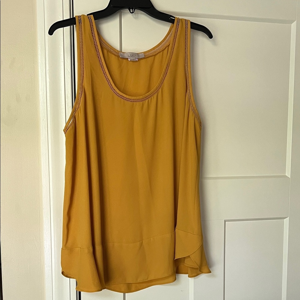 LOFT Mustard Yellow Tank Top